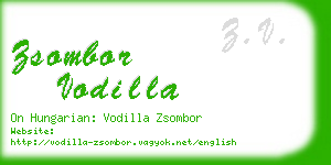 zsombor vodilla business card